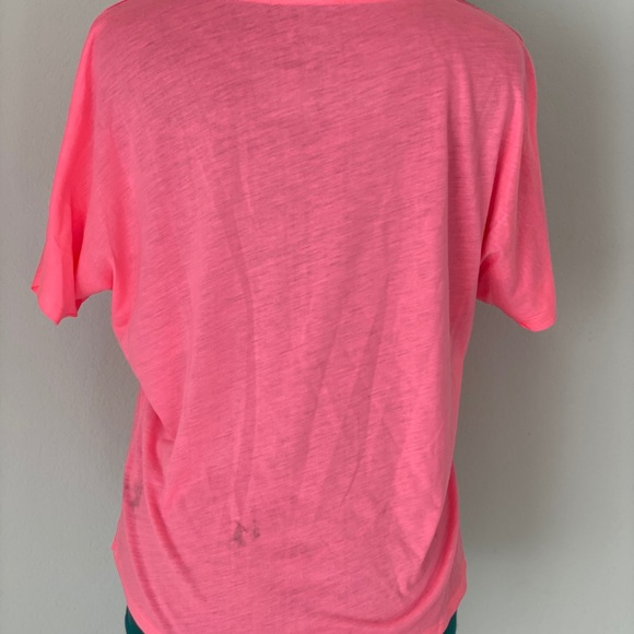 Neon pink Minnie mouse Disney blouse sz L - Picture 7 of 10